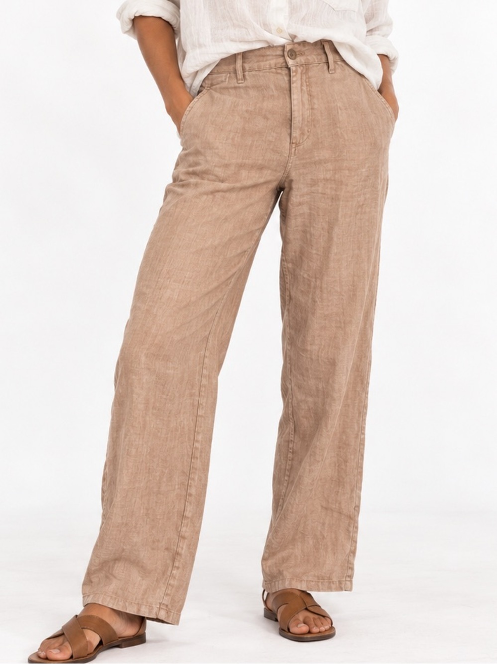 Zara wide leg linen pants trousers high rise blogger fave europe minimalist work